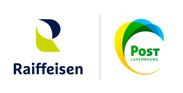 Raiffeisen und POST Luxembourg logos 